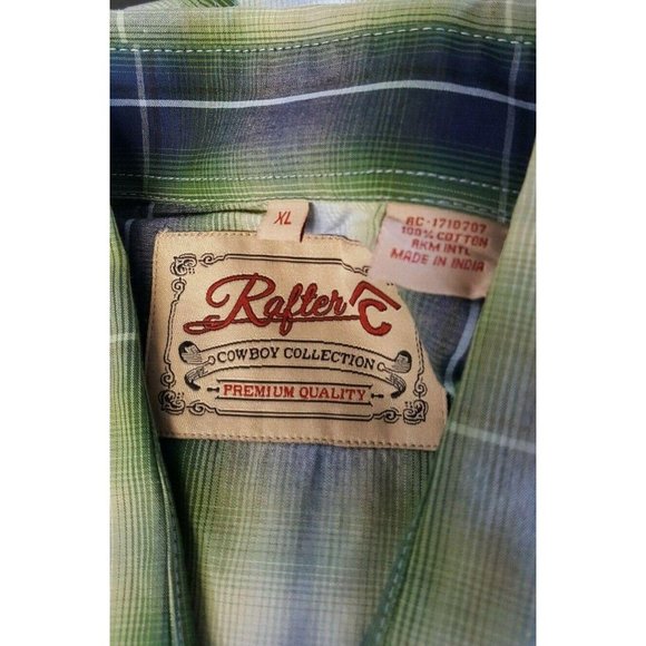 Rafter Cowboy Collection Pearl Snap Long Sleeve XL - Picture 9 of 10